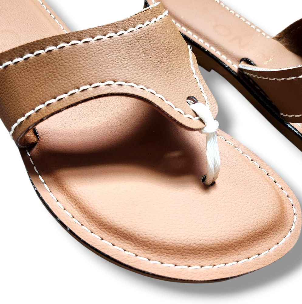 Kino "Lily" Handmade Leather Thong Sandals | 8 - Picture 3 of 7